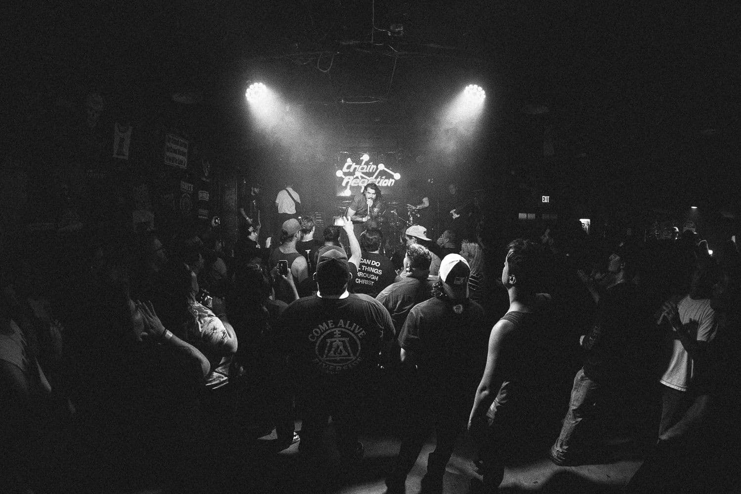 Packed room at Chain Reaction